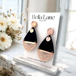 Black Rose Gold Tuscany Earrings