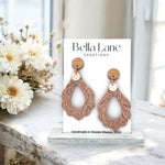 Creamy Blush Lace Moroccan Earrings