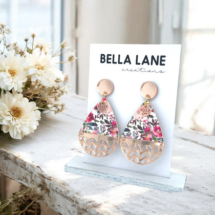 Summer Rose Gold Bella Earrings