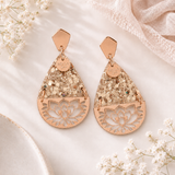 Rose Gold Lotus Luxe Dangles