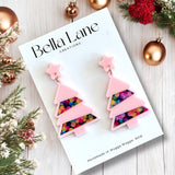 Neon Christmas Lights – Pink Trees Regular Size