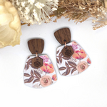 Garden Blossom Mini Trapezium Earrings