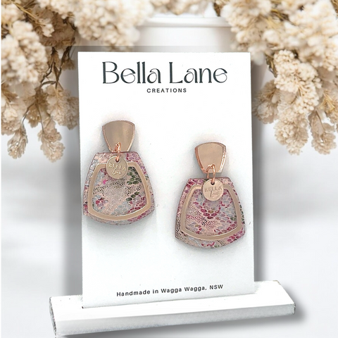 Blush Meadow Trapezium Earrings