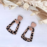 Caramel Leopard Macey Earrings