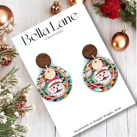 Santa Leather Luna Earrings