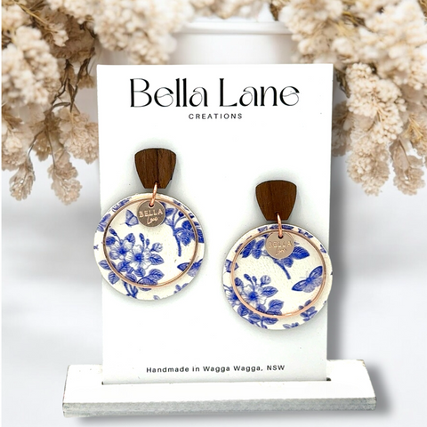 Blue Blossom Luna Earrings