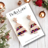 Neon Christmas Lights – Beige Trees Regular Size