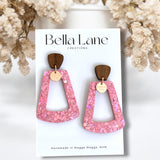 Sparkle pink Macey Earrings