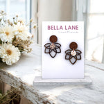 Lotus Mini Timber Earrings