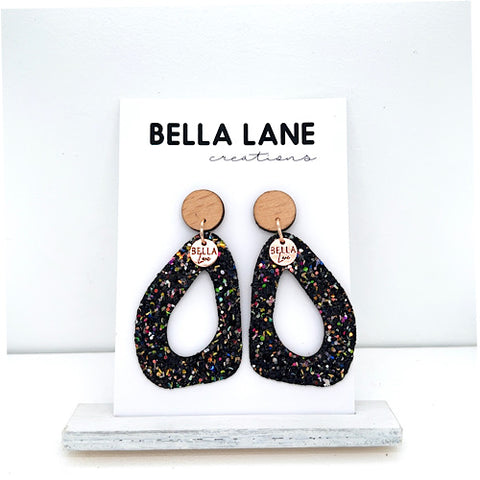 Psychedelic Sparkle Organic Earrings