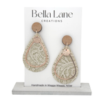 Ivory Lace Teardrop Earrings