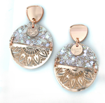 Beige Mandela Luna Earrings