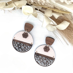 Cream Timber Garden Luna Earrings