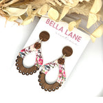 Summer Timber Scalloped Cut Out Earrings